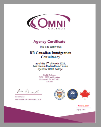 RR CANADIAN IMMIGRATION CONSULTANT SERVICES
